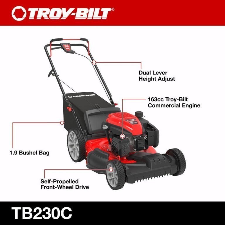 Troy-Bilt 21 in. 163cc 3-in-1 FWD Self Propelled Gas Mower - Image 5