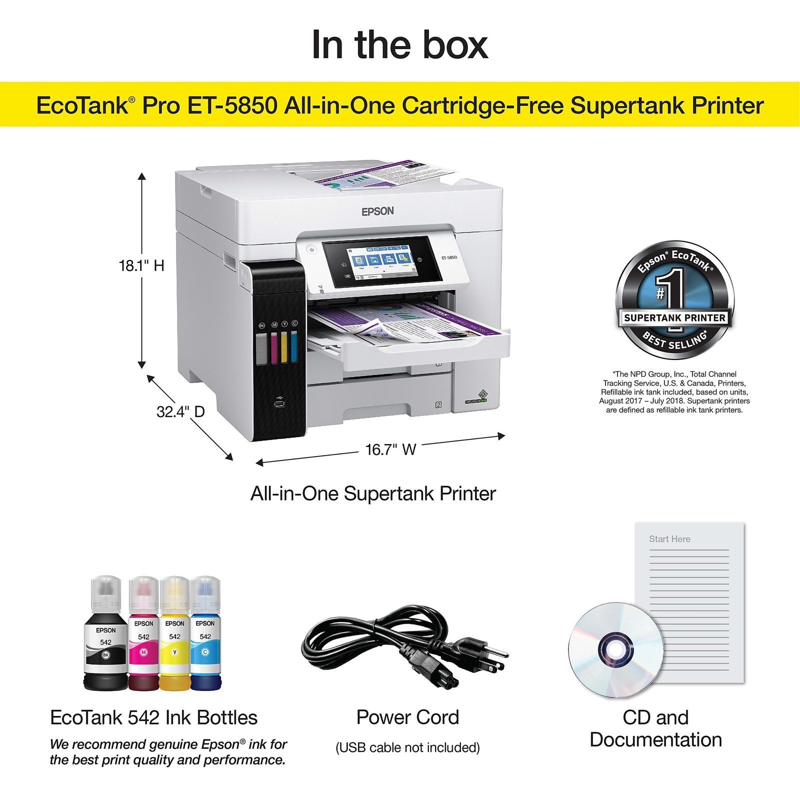 Epson EcoTank Pro ET-5850 Color Laser - Image 3
