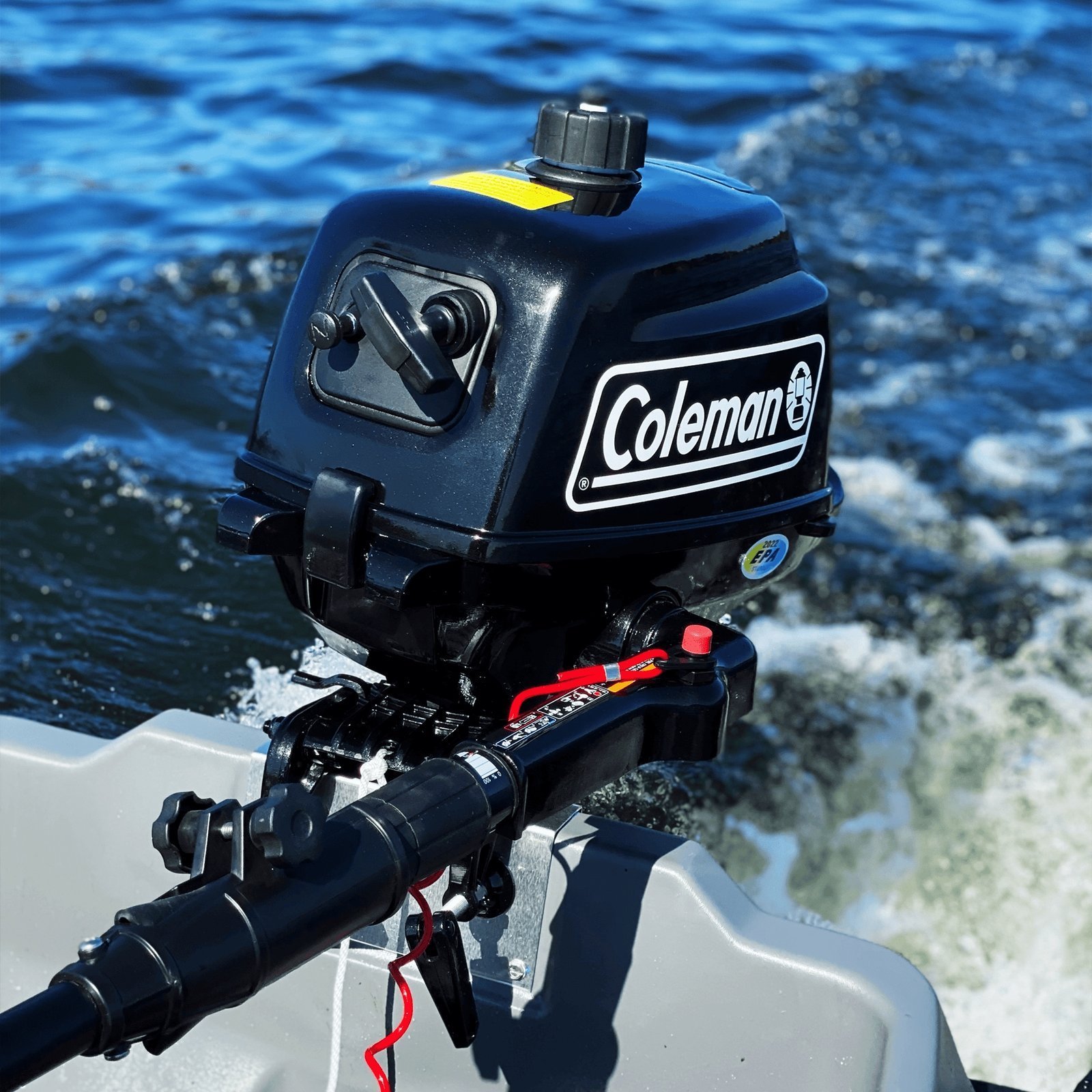 Coleman Powersports 5 HP 4 Stroke Outboard Boat Motor with Easy Pull Start F5BMS - Image 2