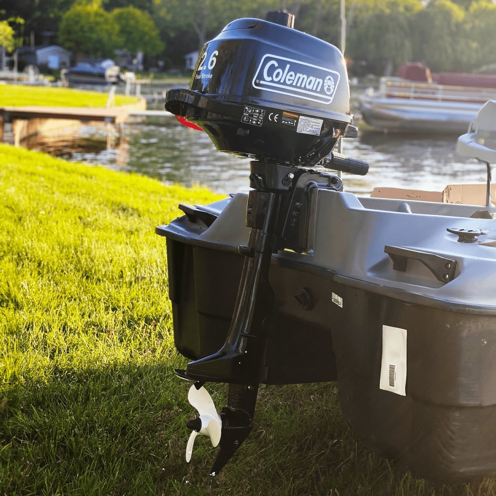 Coleman Powersports 5 HP 4 Stroke Outboard Boat Motor with Easy Pull Start F5BMS - Image 6