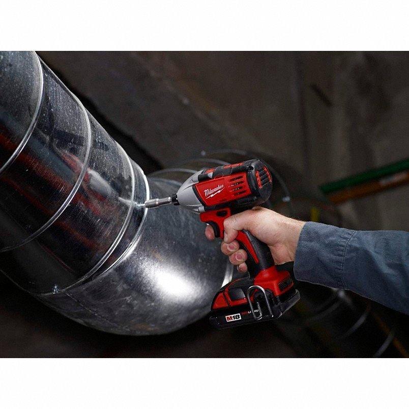 MILWAUKEE Cordless Tool Combination Kit: 4 Tools, 18 V DC Volt, Battery Included, M18™, M18™, 2PYZ8 - Image 5