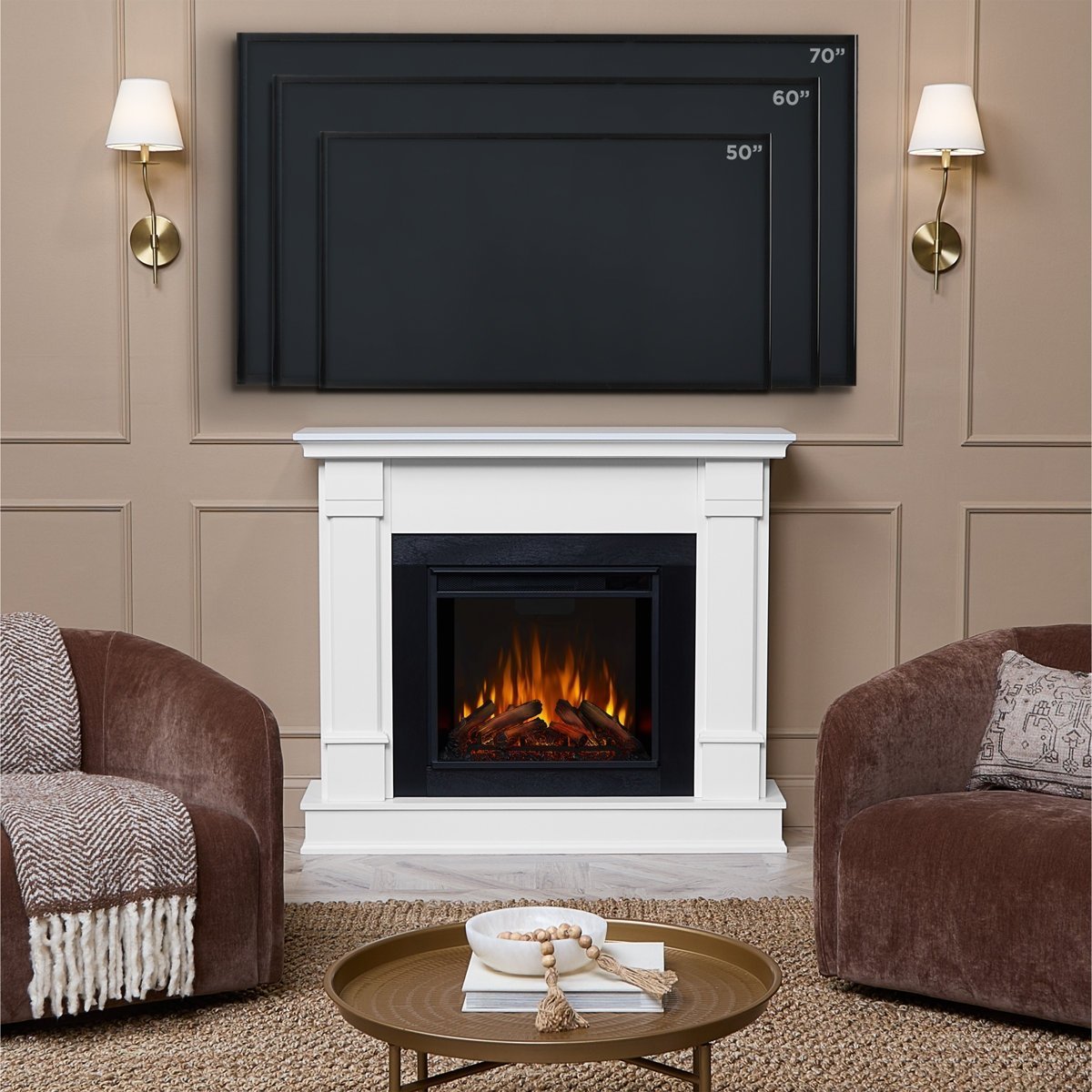 Real Flame 48″ Silverton Electric Fireplace - Image 3