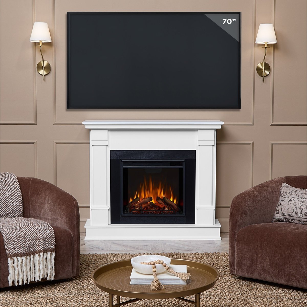 Real Flame 48″ Silverton Electric Fireplace - Image 6