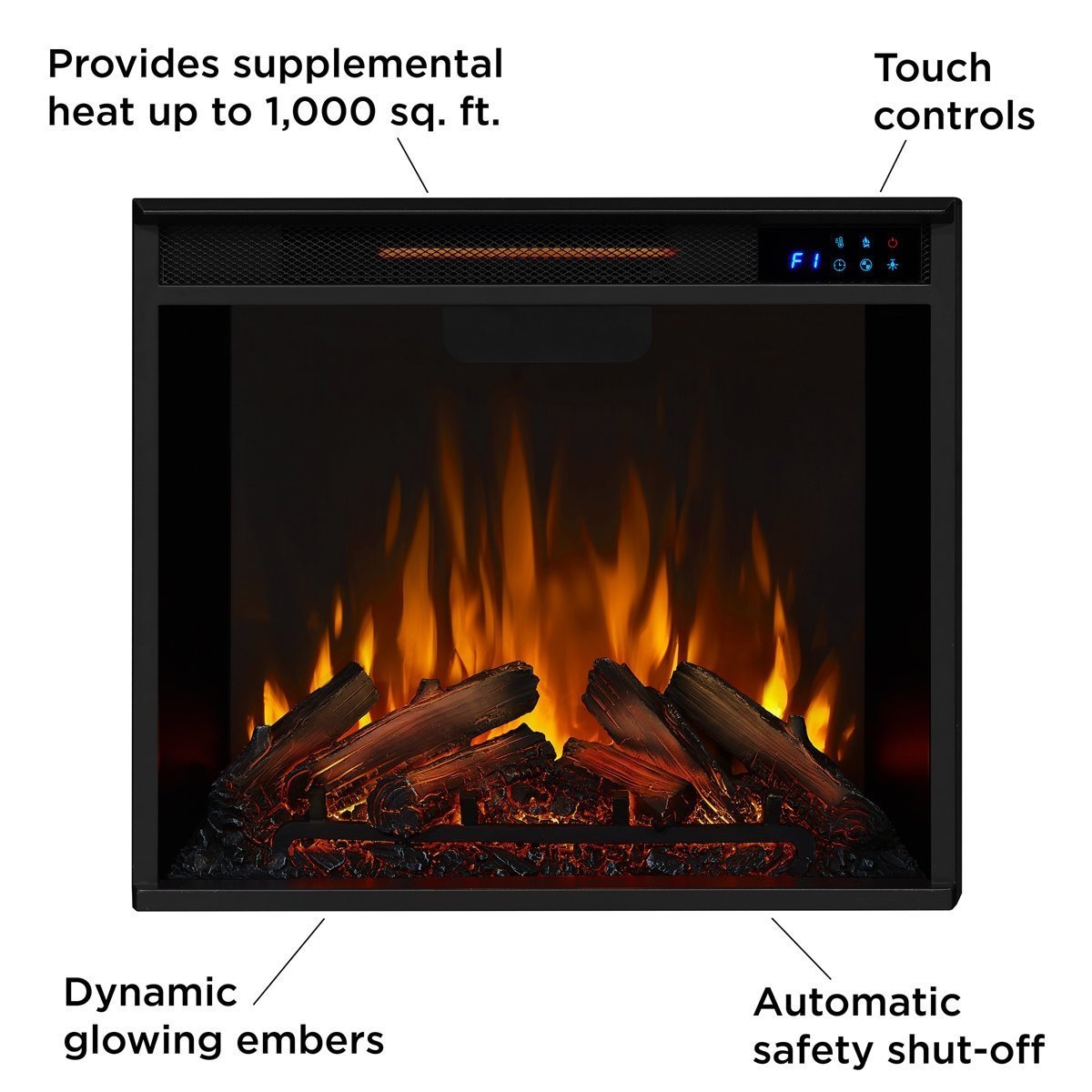 Real Flame 48″ Silverton Electric Fireplace - Image 10