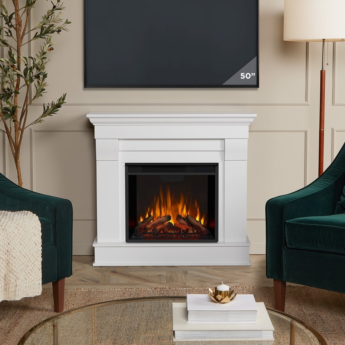 Real Flame Chateau Electric Fireplace - Image 7