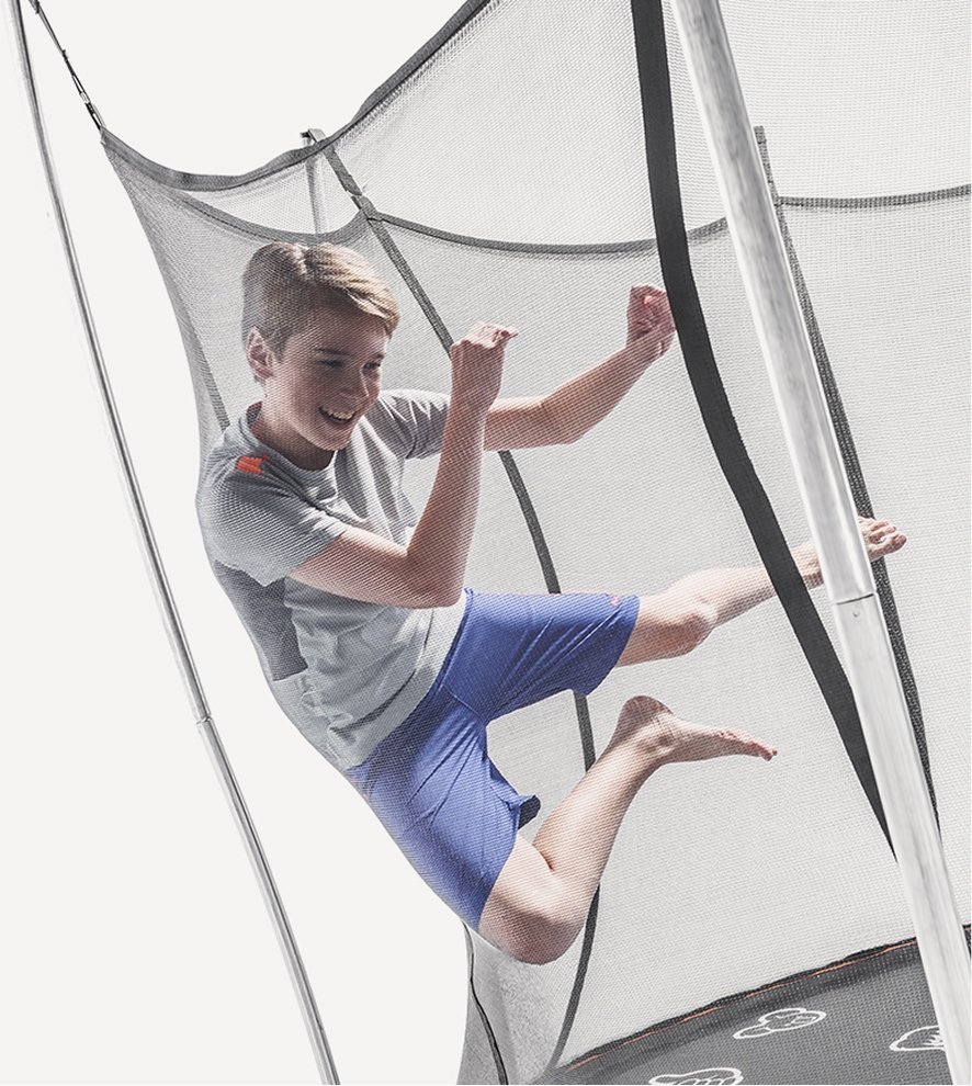 Vuly Safe Outdoor Trampoline Round Springless Trampolines With Safety Enclosure Net - Image 2