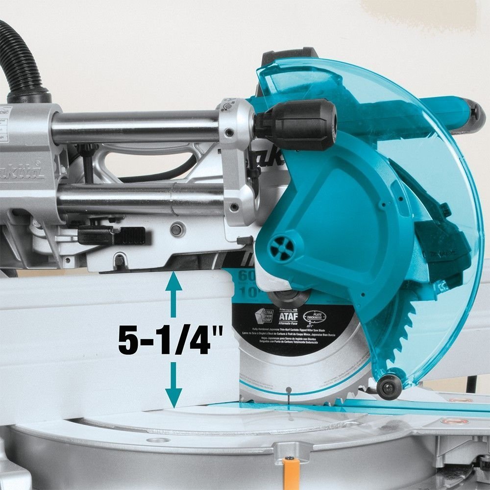 Makita LS1019L Dual-Bevel Sliding Compound Miter Saw with Laser - Image 3