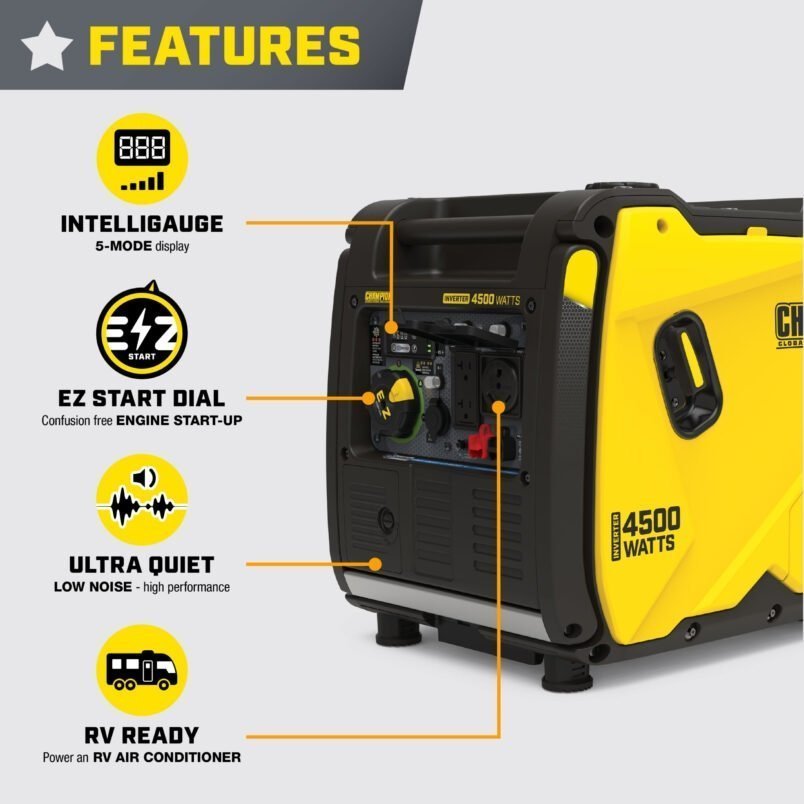 Champion 4500-Watt Portable Inverter Generator - Image 3