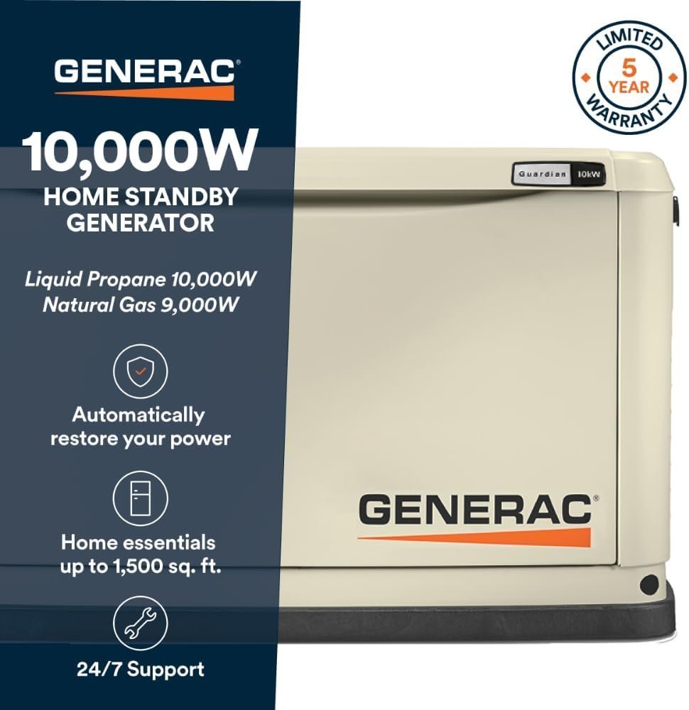 Generac Guardian 10kW Home Backup Standby Generator 7172 - Image 2