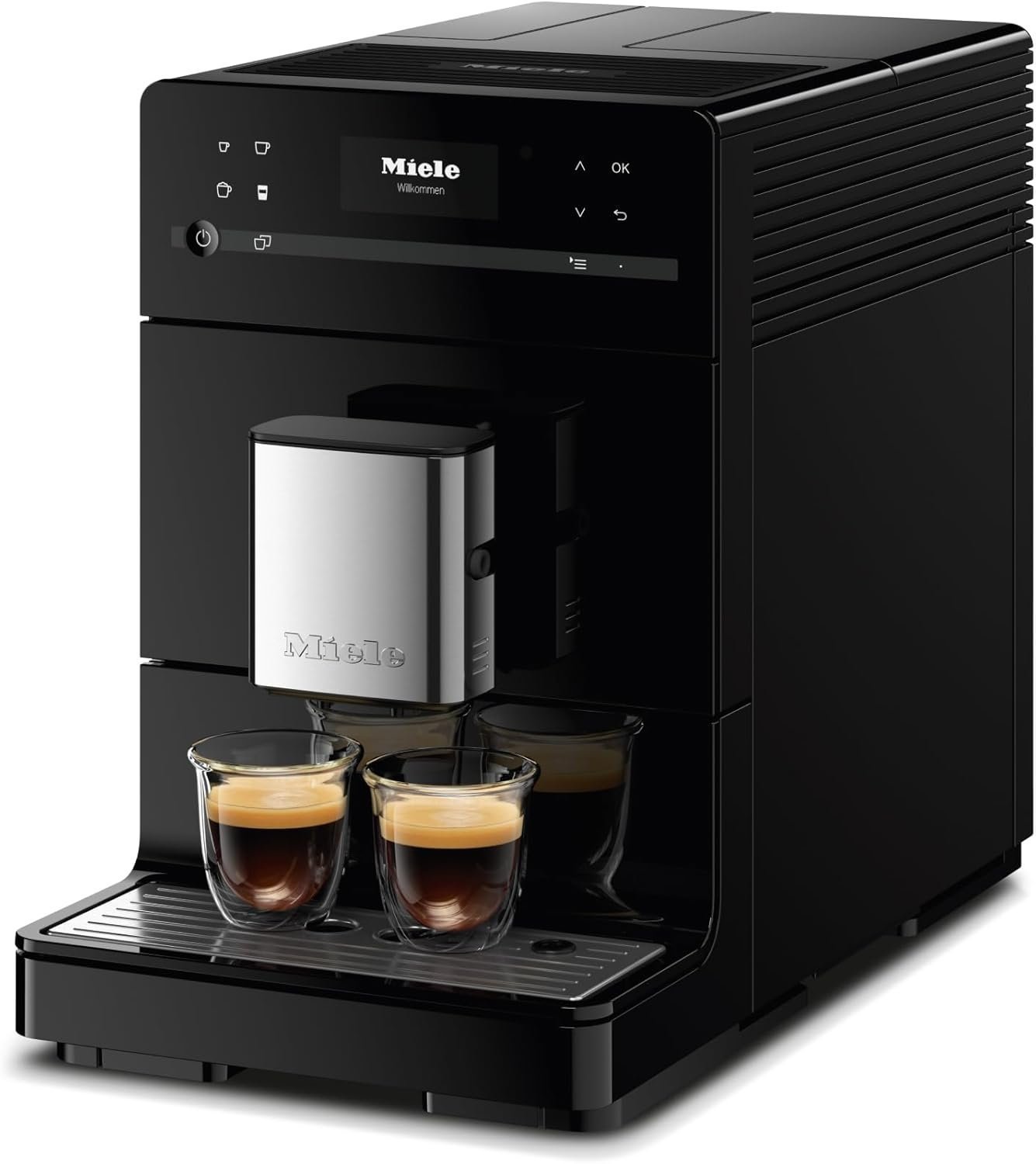 Miele CM 5310 Silence – Automatic coffee machine with OneTouch for Two, Aromatic System, coffee maker, cleaning programs and more, in obsidian black - Image 3