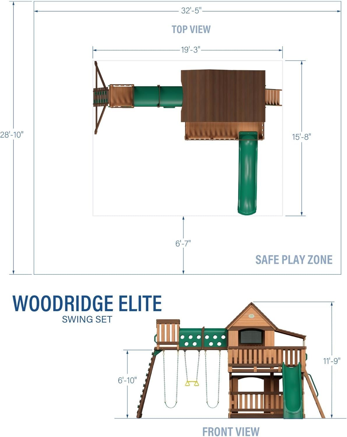 Backyard Discovery Woodridge Elite Cedar Swing Set/Playset - Image 5