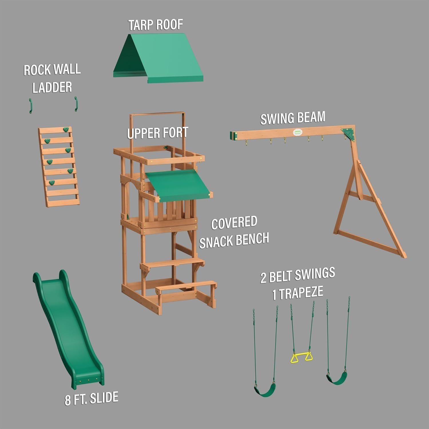 Backyard Discovery Belmont All Cedar Swing Set - Image 2