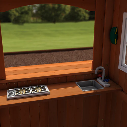 Backyard Discovery Shenandoah Cedar Wood Swing Set Slide - Image 5