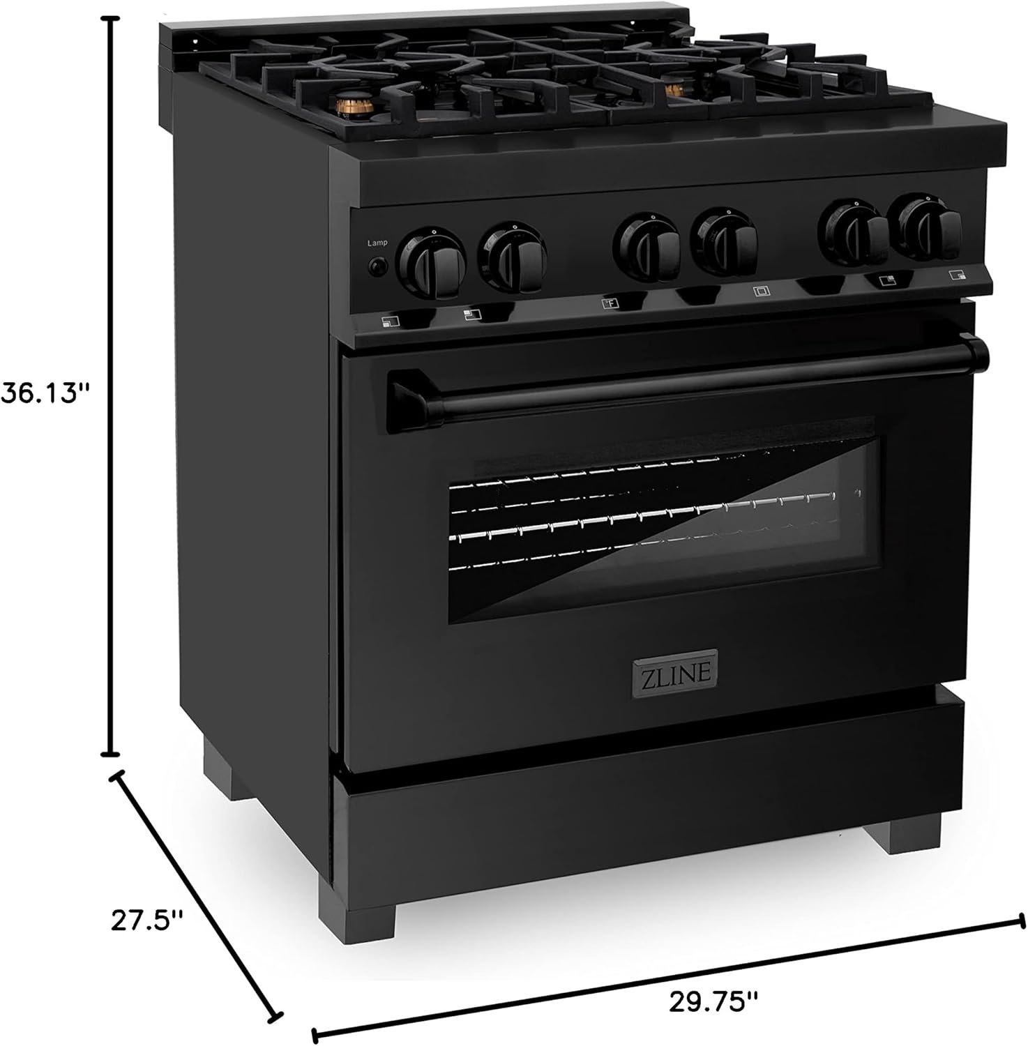ZLINE Legacy 30″ 4.0 Cu. Ft. Dual Fuel Range RAB-BR-30 - Image 7