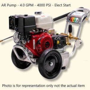 Pressure-Pro Eagle II 4000 PSI @ 4.0 GPM AR Pump Belt Drive Gas Honda Engine Cold Water Pressure Washer w/ Electric Start