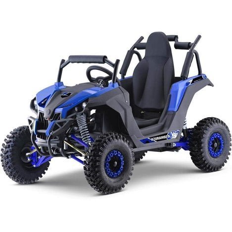 MotoTec Raider Kids UTV 48v 1200w Full Suspension Blue - Image 6