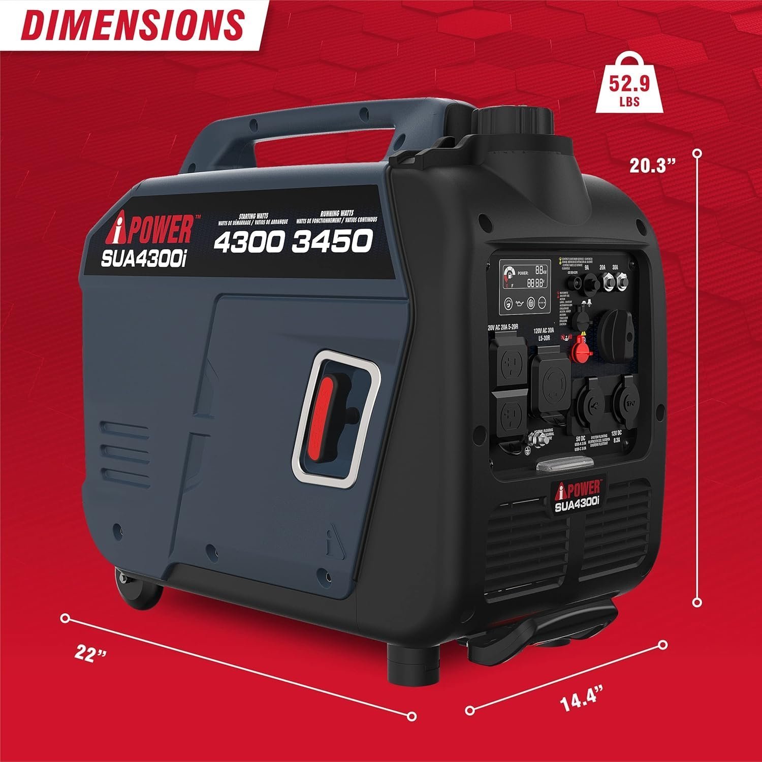 A-iPower 4300-Watt Inverter Generator - Image 3