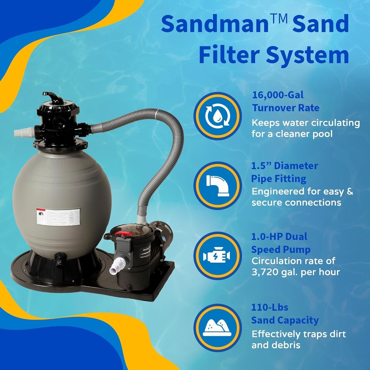 Blue Wave Belize 15′ Round Above Ground Pool - Image 3