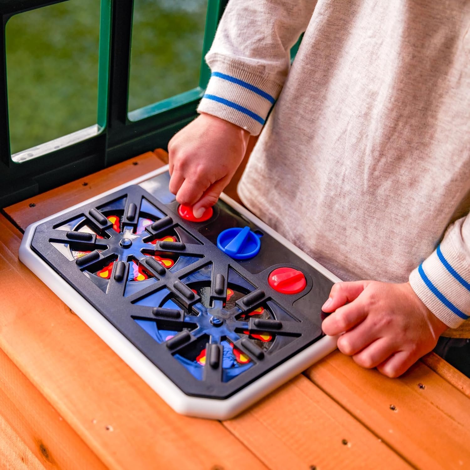 KidKraft Falcon Ridge Wooden Swing Set/Playset - Image 3