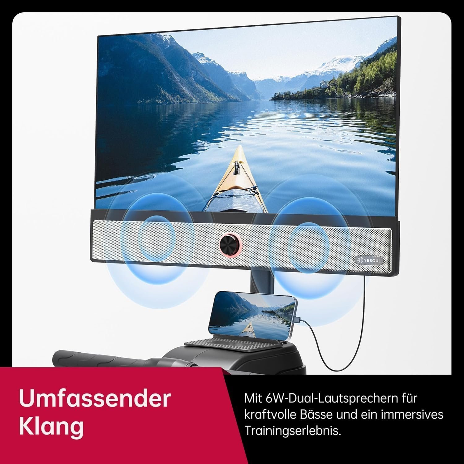 Yesoul Rower R1 Plus 21.5″ HD Screen - Image 4