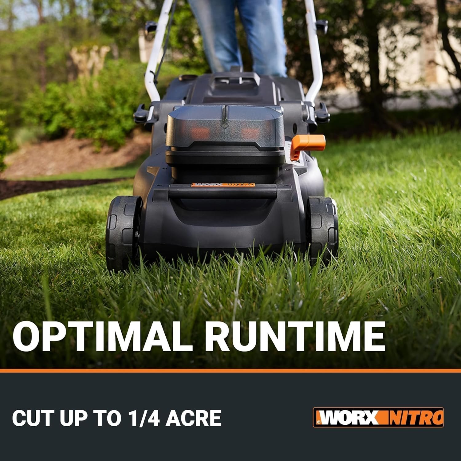 WORX Nitro 40V 16″ Cordless Lawn Mower w/Brushless Motor 2.0 & Intellicut - Image 5