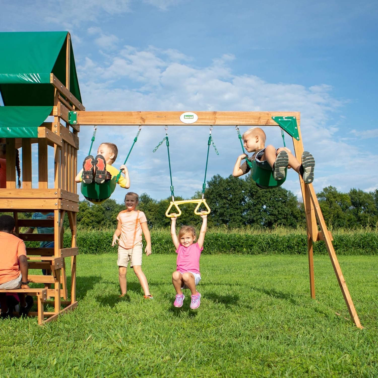 Backyard Discovery Belmont All Cedar Swing Set - Image 3