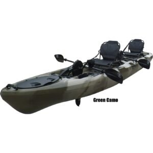 BKC PK14 14′ Tandem Sit-On-Top Pedal Drive Kayak