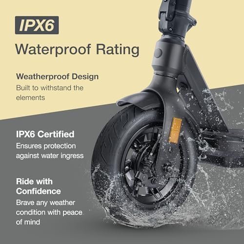 Electric Scooter – VX2 PRO Swiss Engineered Electric Scooters for Adults – 1300W Peak Power 22, 28, 37-Mile Ranges, IPX6 Water Resistant Fast Electric Scooter – 24 Months Support - Image 7