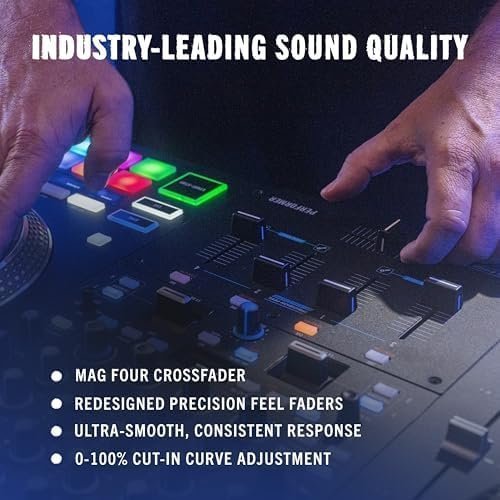 Rane PERFORMER 4-Channel Motorized DJ Controller, 7″ Platters with Displays, Precision Feel Faders, Stem Split, Advanced FX, Serato DJ Pro Included - Image 7