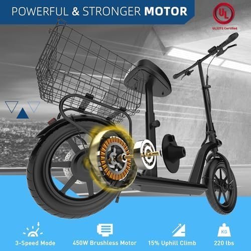 Hiboy MAX Pro Electric Scooter, 46.6 Mi Long Range, 22 MPH Power by 650W MAX Motor, 11” Pneumatic Tires, Split Hub Design, Dual Suspension, 265lbs MAX Load, Commuting Electric Scooter for Adults - Image 3