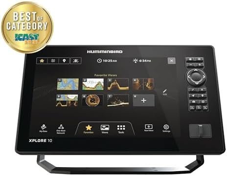 Humminbird XPLORE 10 GPS Fish Finder with Transducer, MEGA Side Imaging+ & HD Touchscreen Display - Image 2