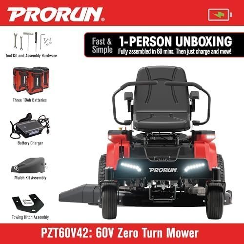 60V Zero Turn Riding Lawn Mower - Image 7