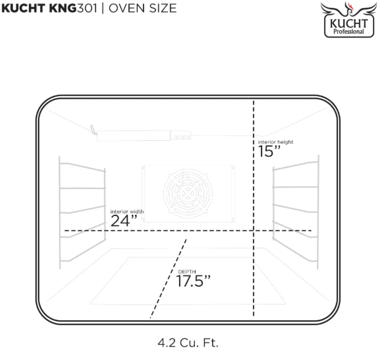 Kucht 30 Gas Range in Titanium - Image 2