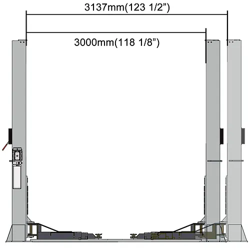 HD TWO POST LIFT | BASE PLATE | 12,000LB | SKU: QL12KB - Image 2