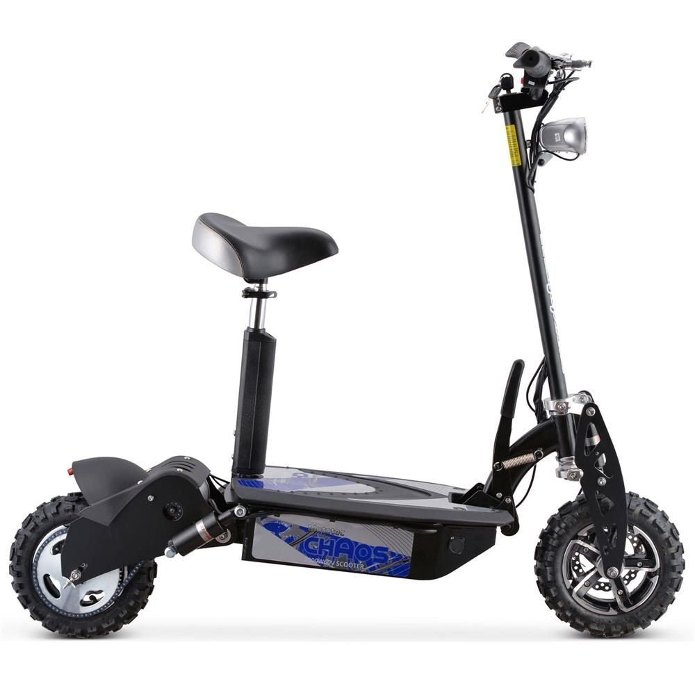 MotoTec Chaos 2000w 60v Lithium Electric Scooter Black - Image 3