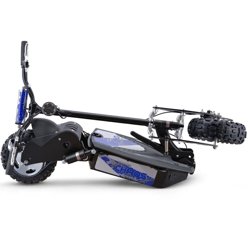 MotoTec Chaos 2000w 60v Lithium Electric Scooter Black - Image 2