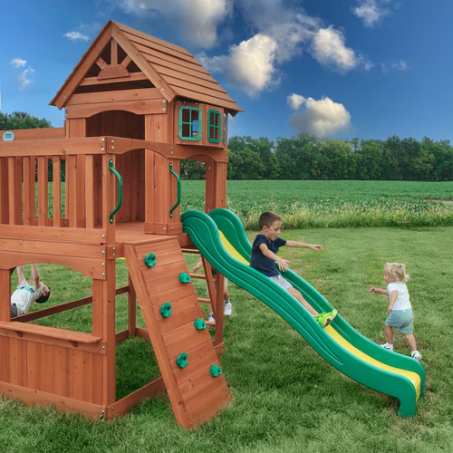 Backyard Discovery Atlantis Wooden Swing Set - Image 3