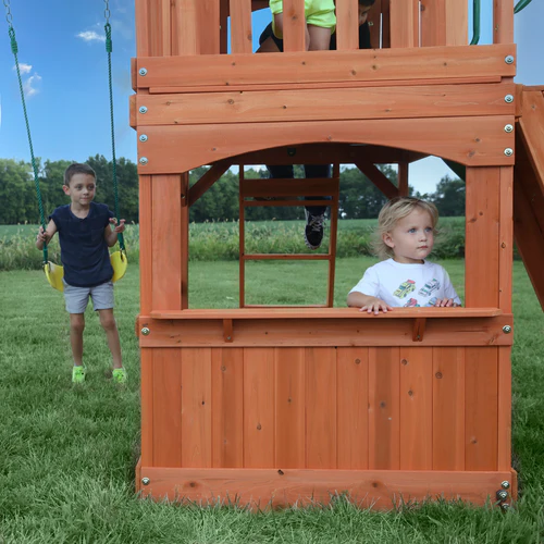 Backyard Discovery Atlantis Wooden Swing Set - Image 5