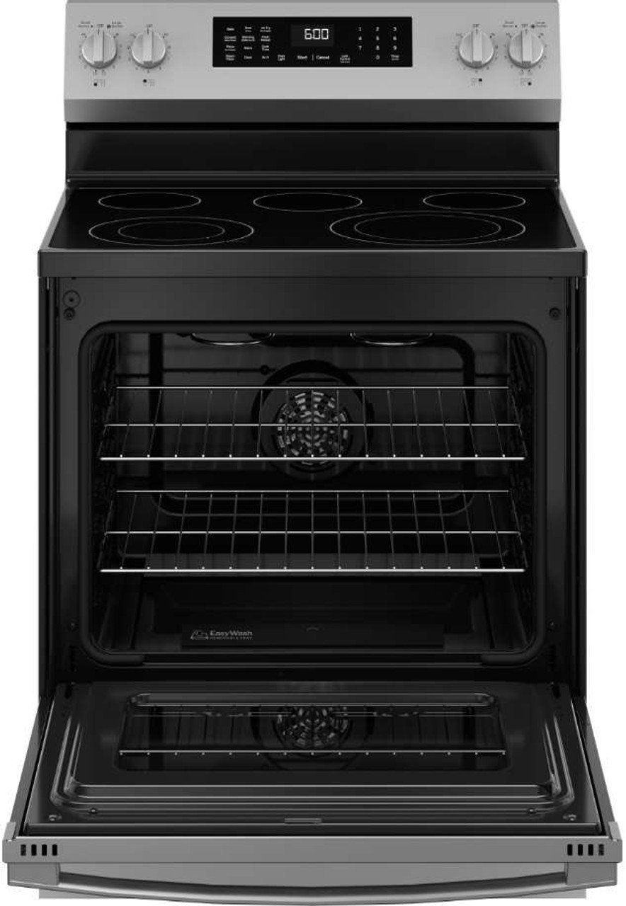GE 30″ Freestanding Electric Convection Range GRF600AVSS - Image 6