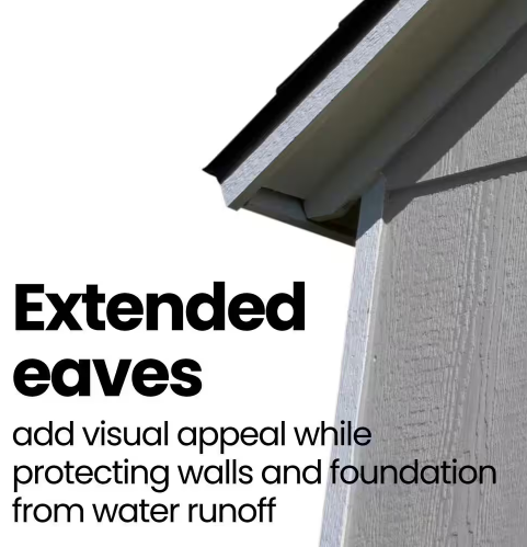 Handy Home Meridian Wooden Storage Shed – Multiple Sizes - Image 6